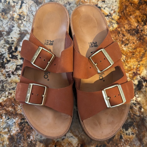 Papillon brown suede sandals - Picture 3 of 3